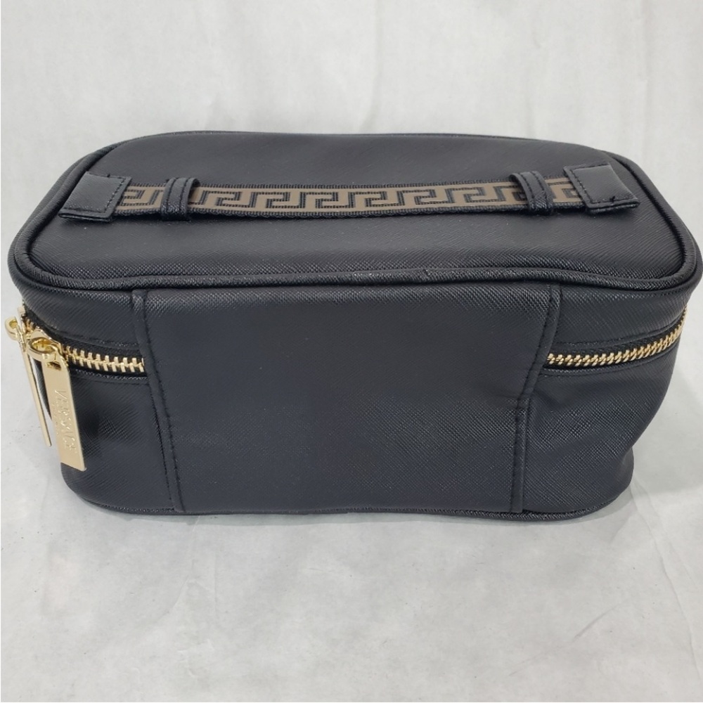 Versace Black and Gold Toiletry Bag Vanity Case Parfums Collection - Picture 7 of 9